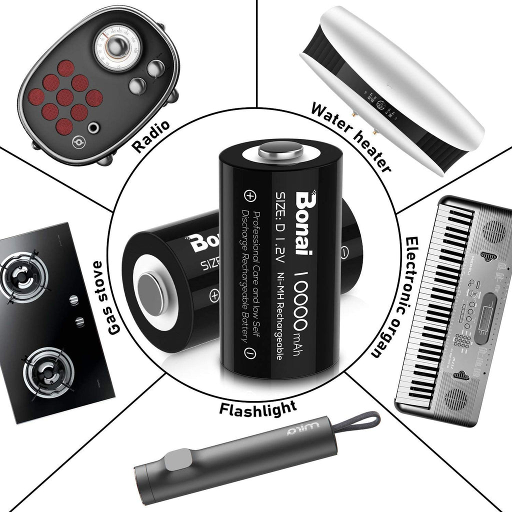 Rechargeable D Batteries 8 Pack G62429