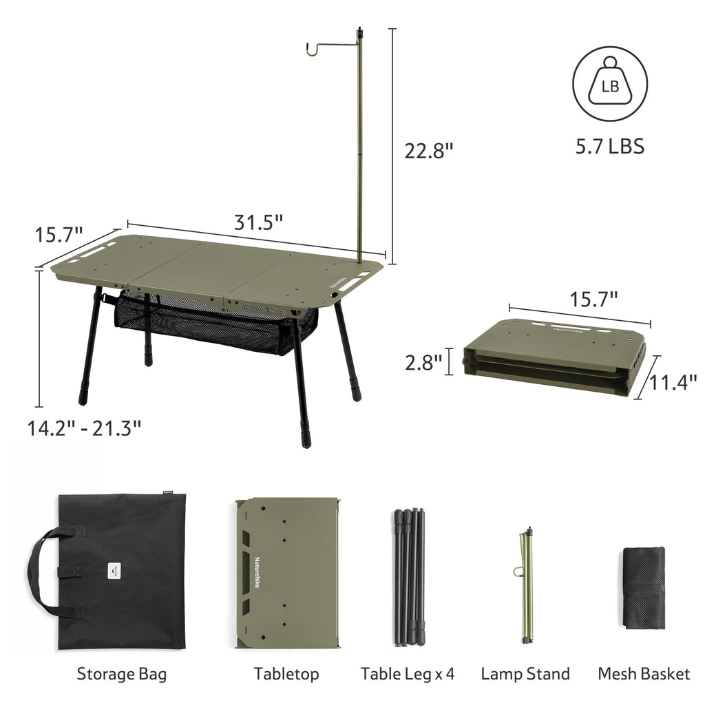 Adjustable Height Camping Table U605771
