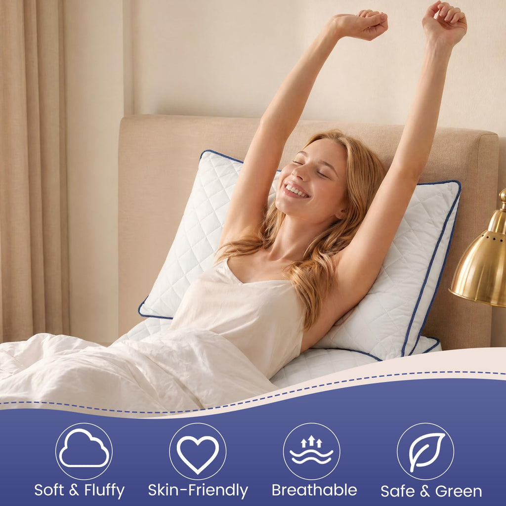 Shredded Memory Foam Pillows King Size Set of 2 P909