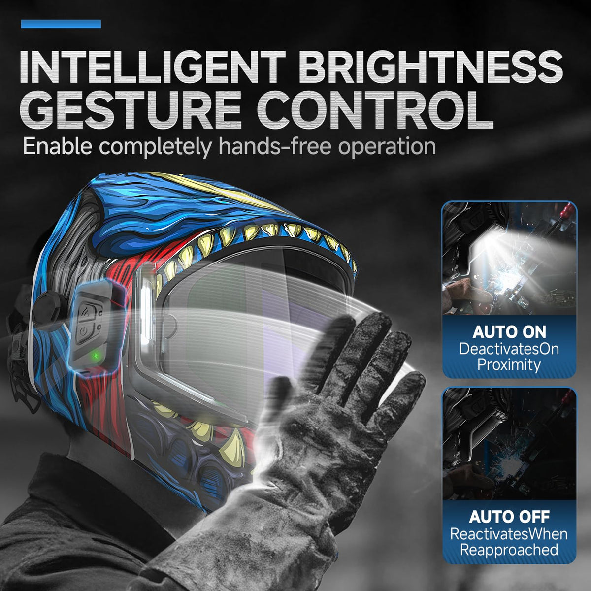 Auto Darkening Welding Helmet with Light M634230