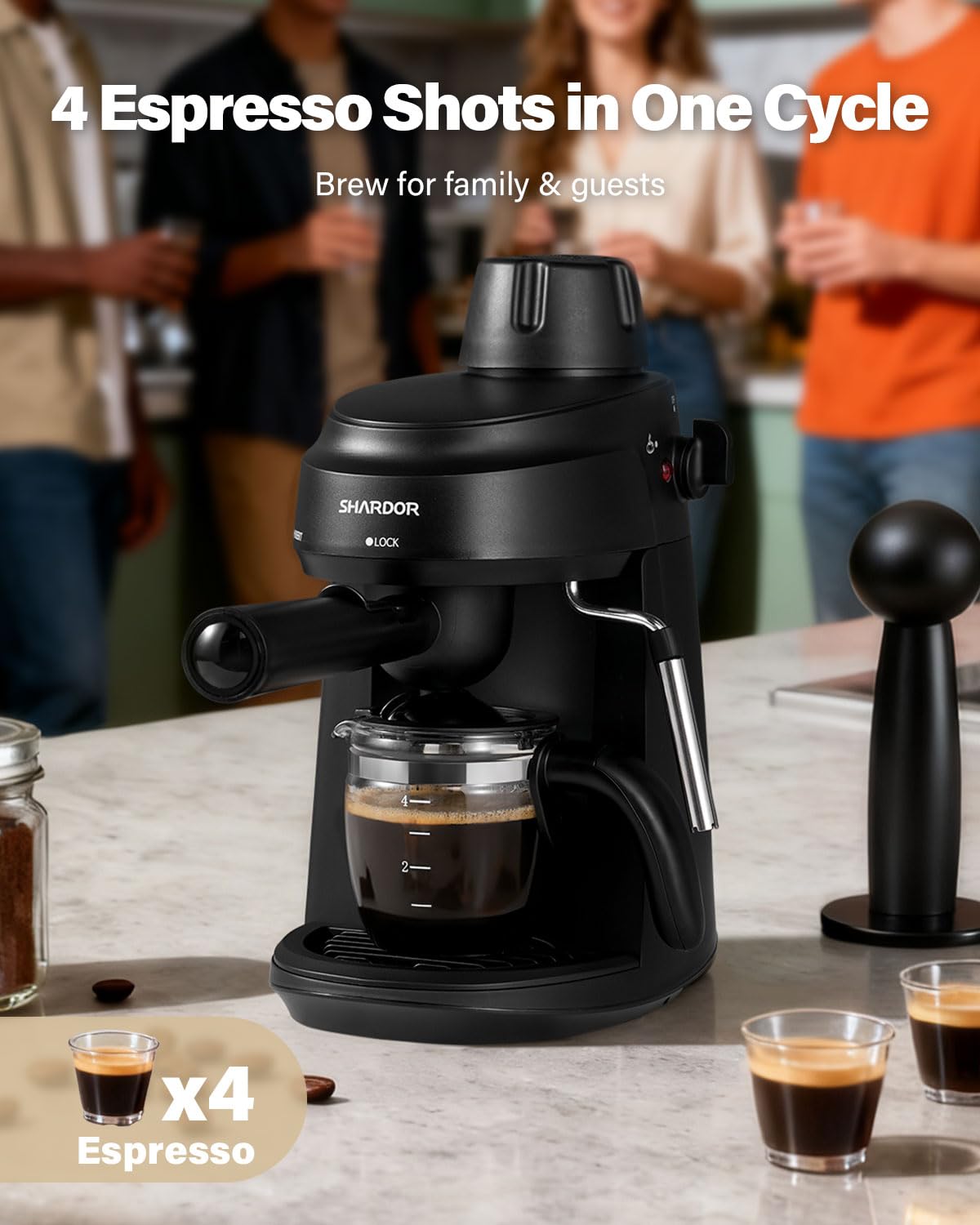 3.5 Bar Espresso Machine with Milk Frother M683377
