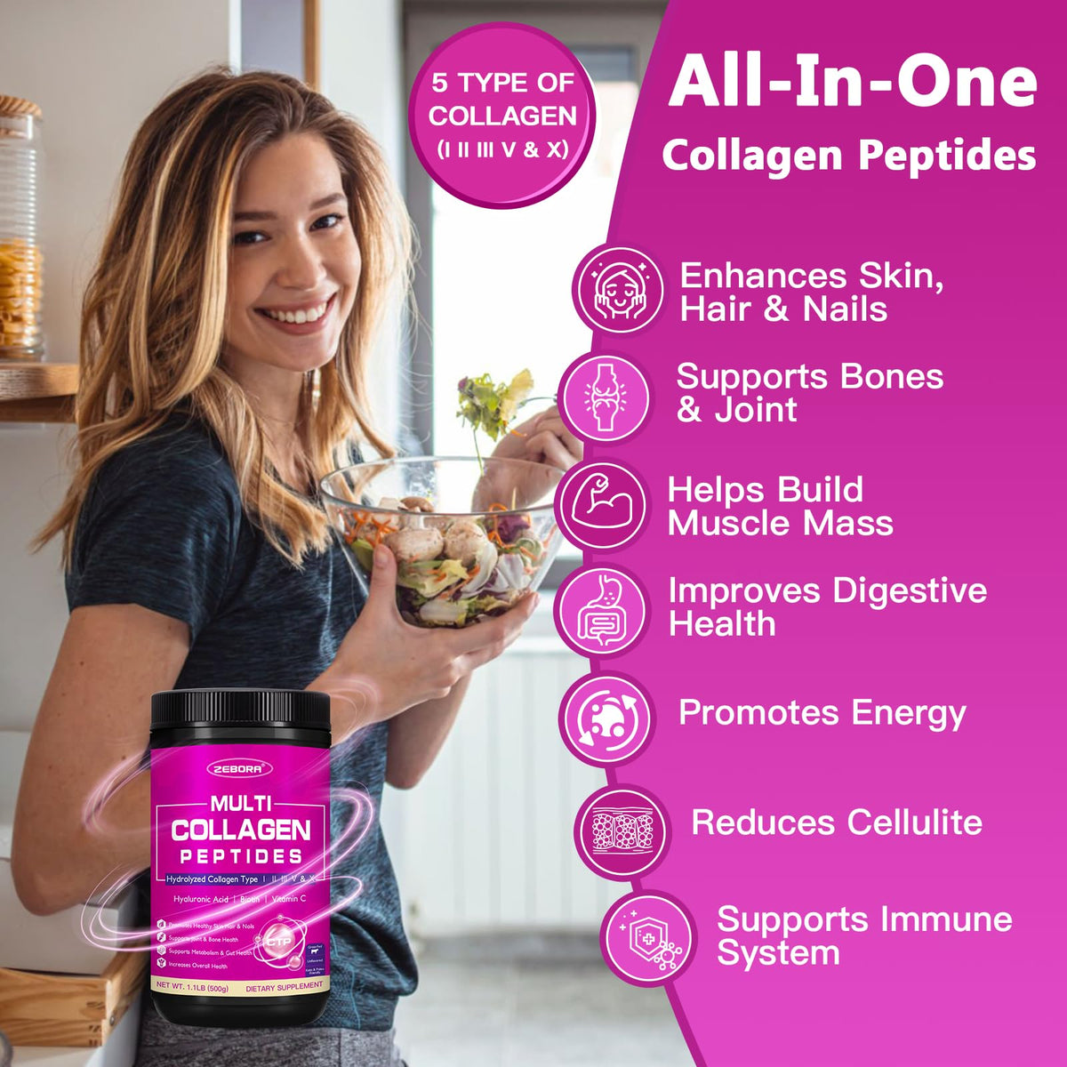 Multi Collagen Peptides Powder K348239