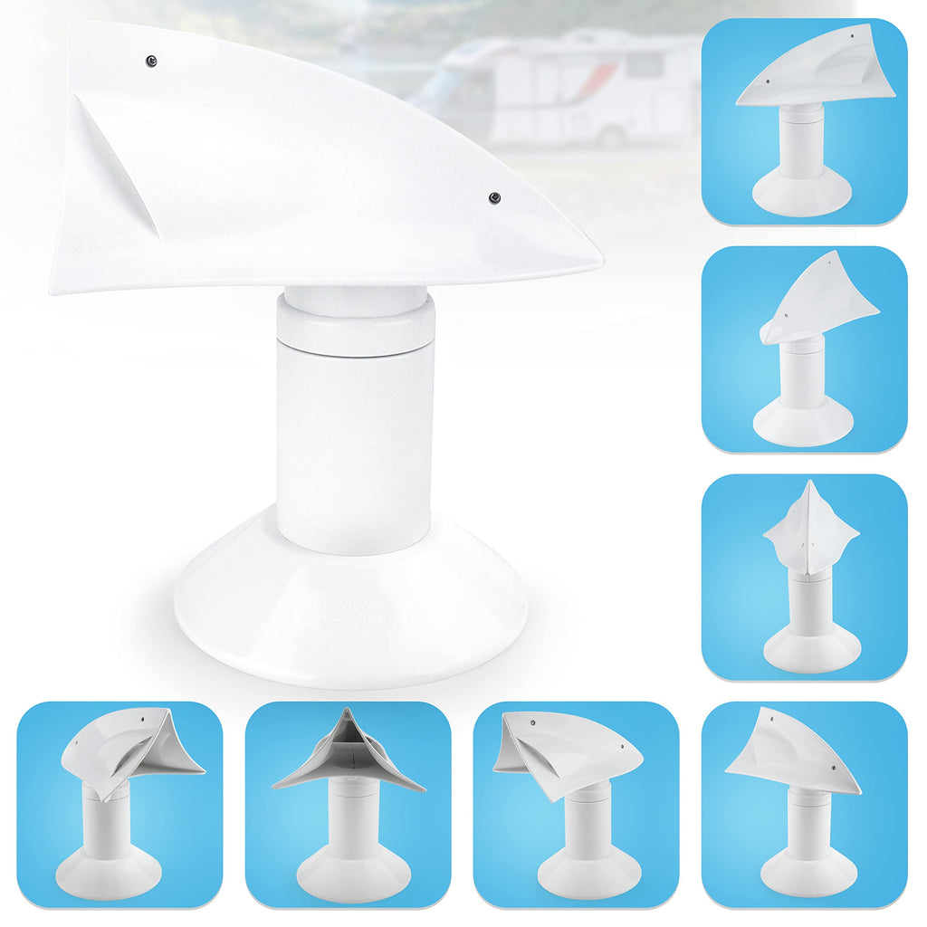 White 1 Pack RV Rotating Sewer Vent O599705