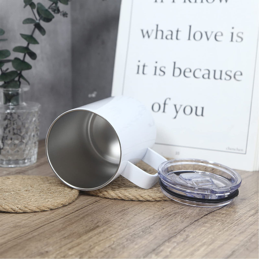 16oz Stainless Steel Sublimation Mug with Lid, 4 Pack D94129