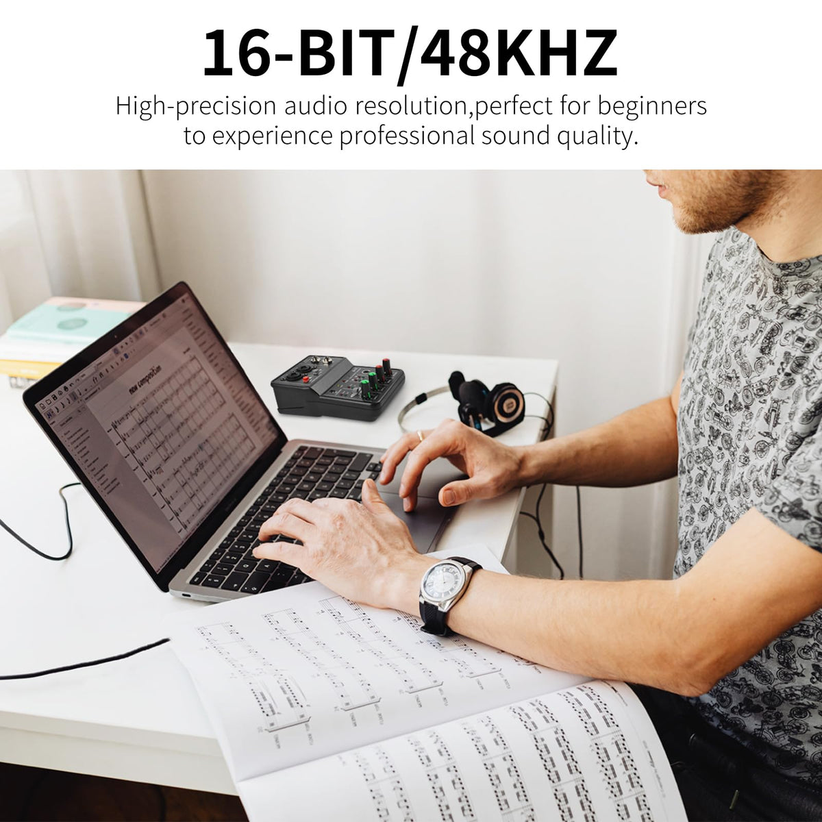 USB Audio Interface with XLR and 3.55m Microphone Jack S294