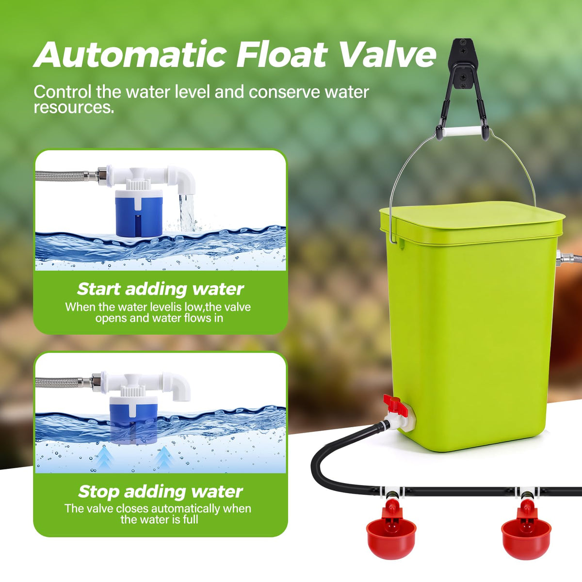 Automatic Chicken Waterer Set F121