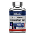 Glucosamine Chondroitin MSM 240 Capsules 4,000 mg Joint Support Supplement O1482