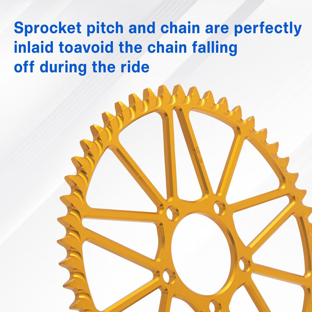 52T 420 Chain Gold Rear Sprocket P171506