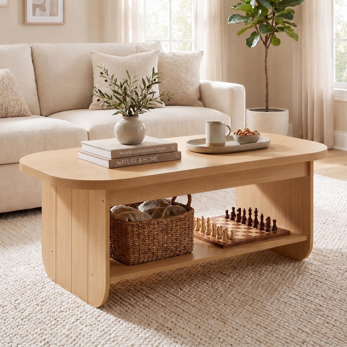 47” Oval Coffee Table H195575