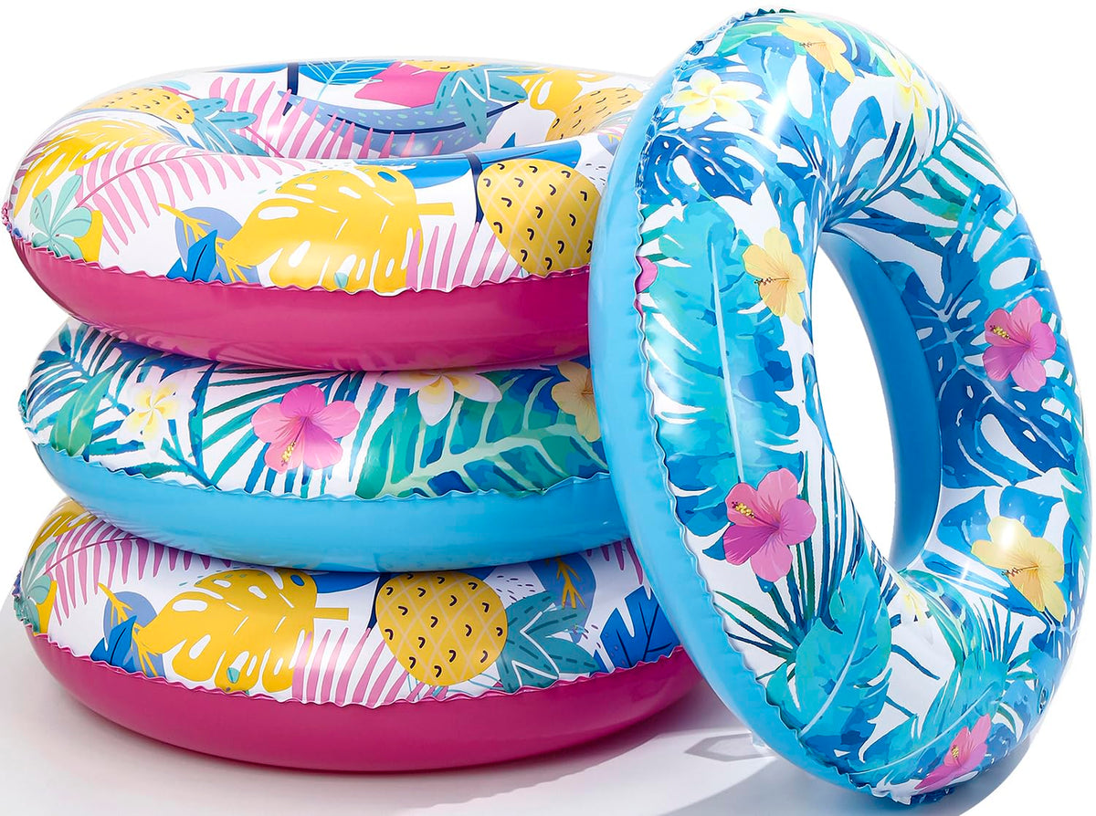 4-Pack 35" Inflatable Pool Floats X98587
