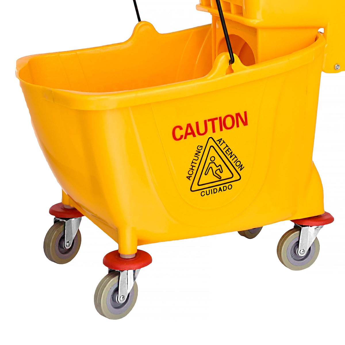 35 qt. Yellow Mop Bucket on Wheels B324
