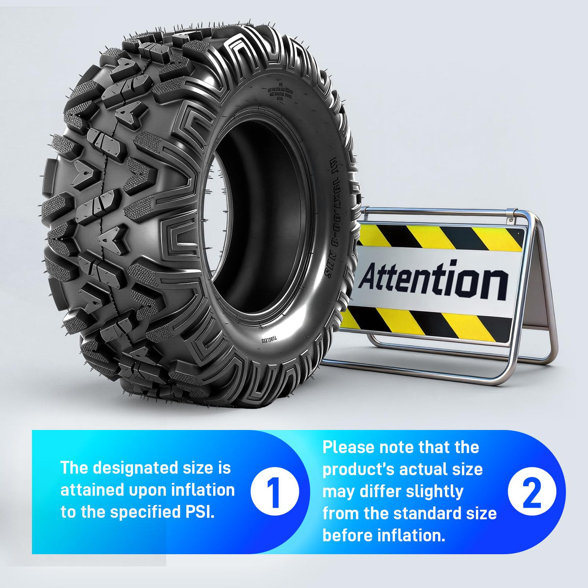 19x7-8 All-Terrain ATV Tires Pack of 2 X55112