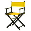 18" Black Frame-Gold Canvas Director Chair I76078