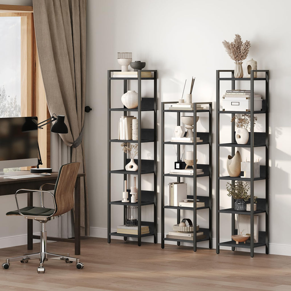 5-Tier Black Bookshelf H261636