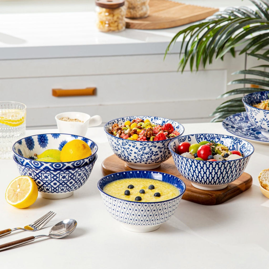 18 Pieces Ceramic Dinnerware Set Service for 6 I63936