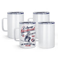 16oz Stainless Steel Sublimation Mug with Lid, 4 Pack D94129