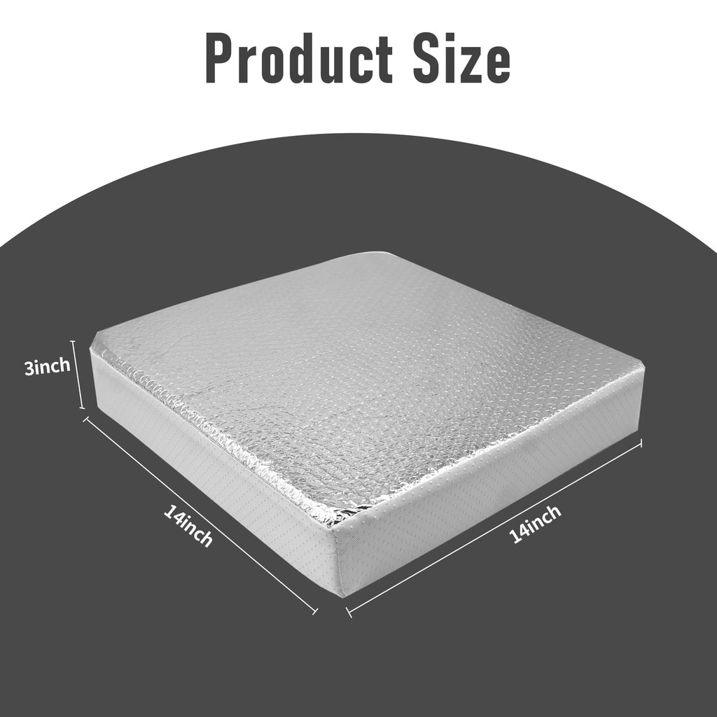 14″x14″x3″ RV Vent Insulator with Reflective Surface H121