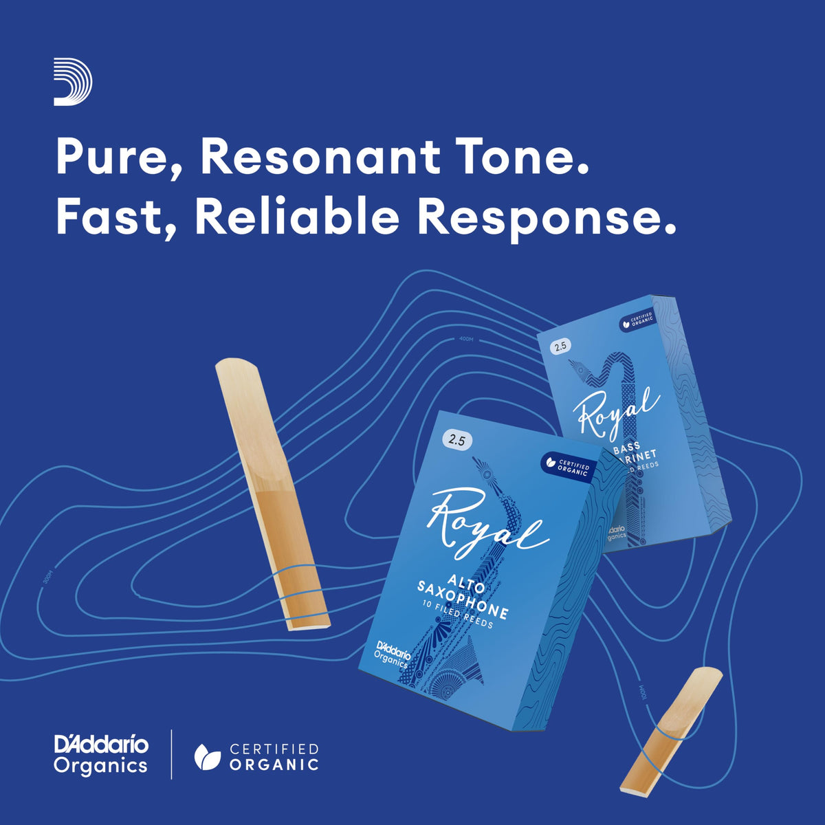 Tenor Saxophone Reeds Strength 2.5, 3-Pack L117