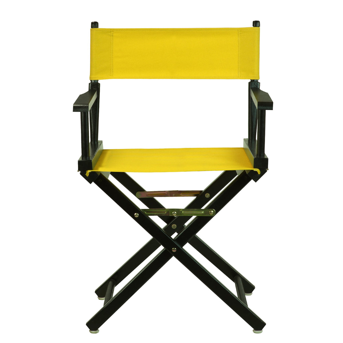 18" Black Frame-Gold Canvas Director Chair I76078