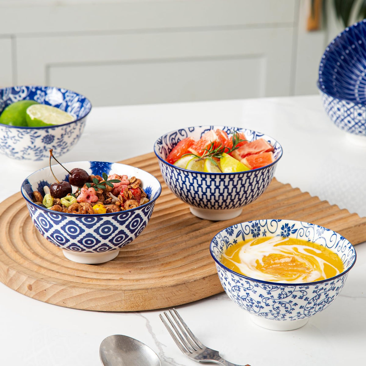 18 Pieces Ceramic Dinnerware Set Service for 6 I63936