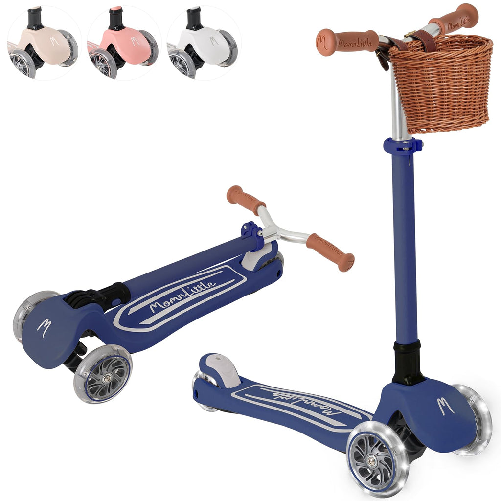3-Wheel Foldable Toddler Scooter with LED Light-Up Wheels G44210