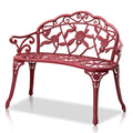 38.5" Cast Iron Aluminum Patio Bench V96327