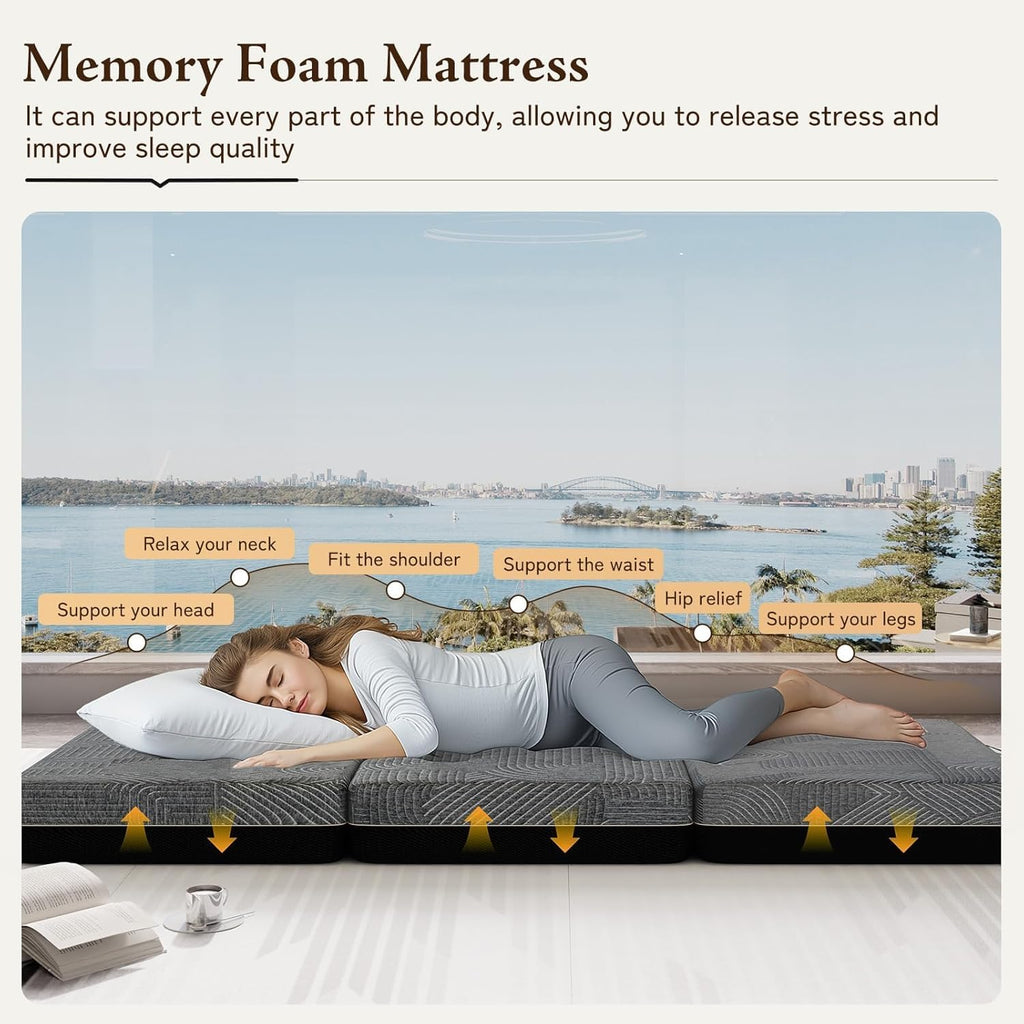 Queen Size 6 Inch Folding Mattress B54106