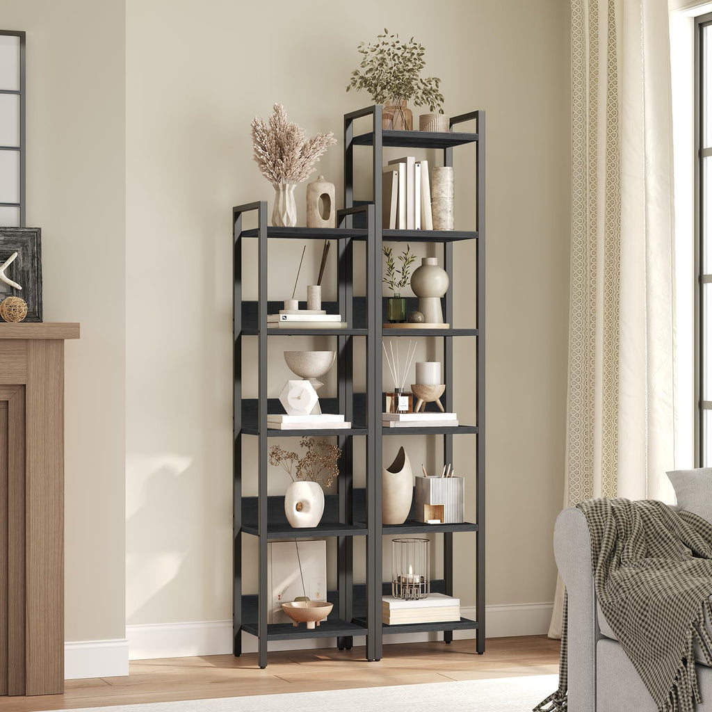 5-Tier Black Bookshelf H261636