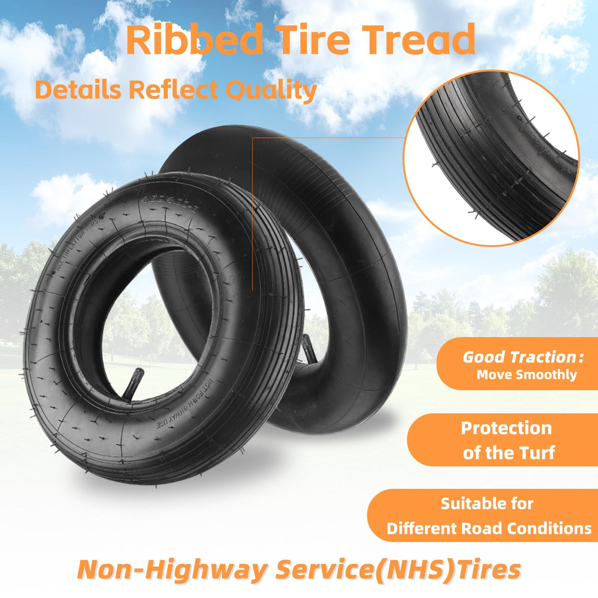4.80/4.00-8" Tire and Inner Tube Set N83904