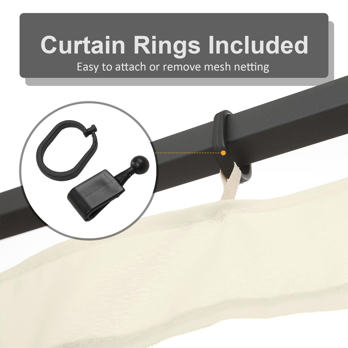 10' x 13' Replacement Mesh Sidewall Netting J21797