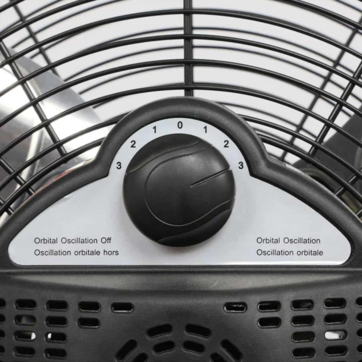 High Velocity Metal Orbital Floor Fan, 3 Speeds, Black, 20in R3137