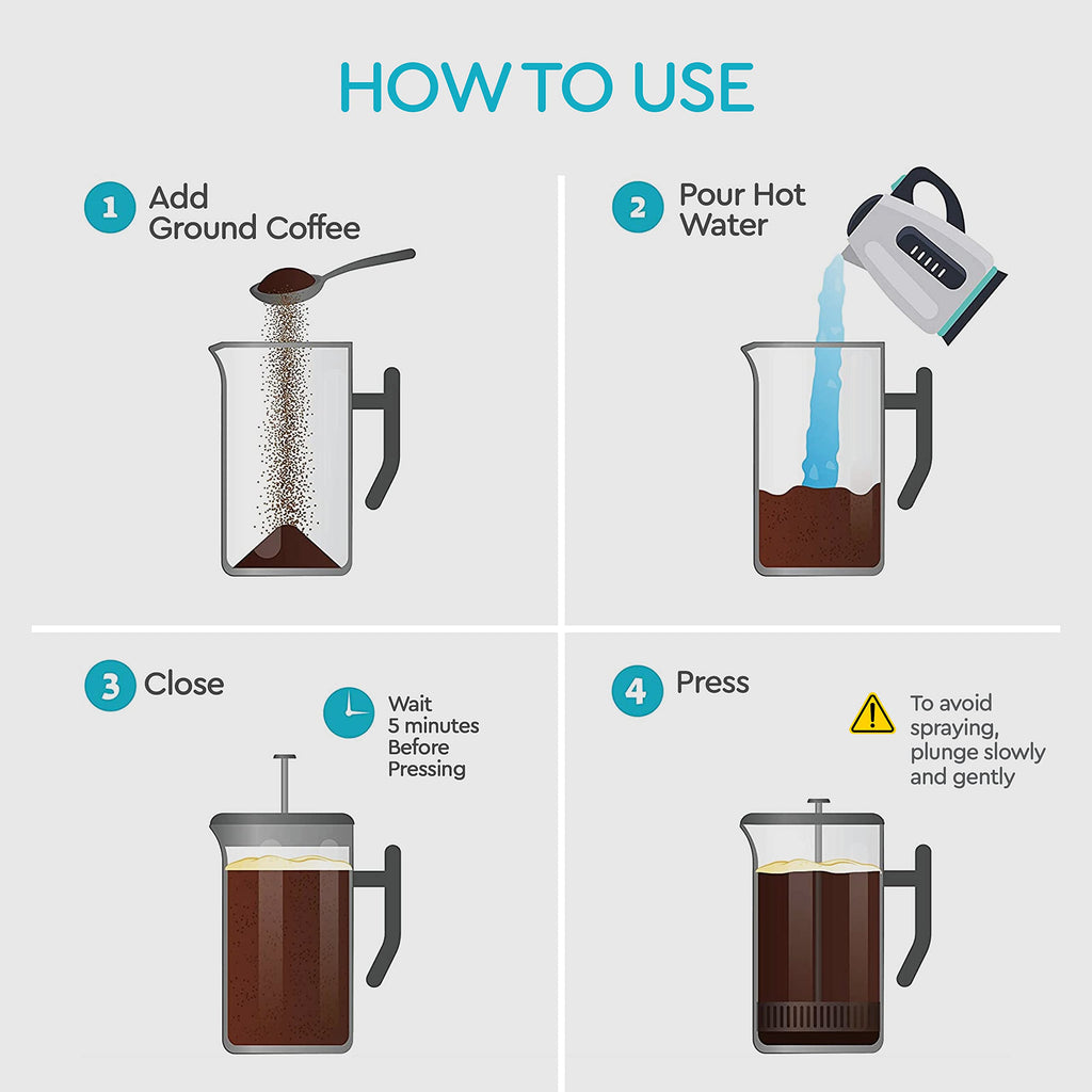 Insulated French Press Coffee Maker 50oz T27944