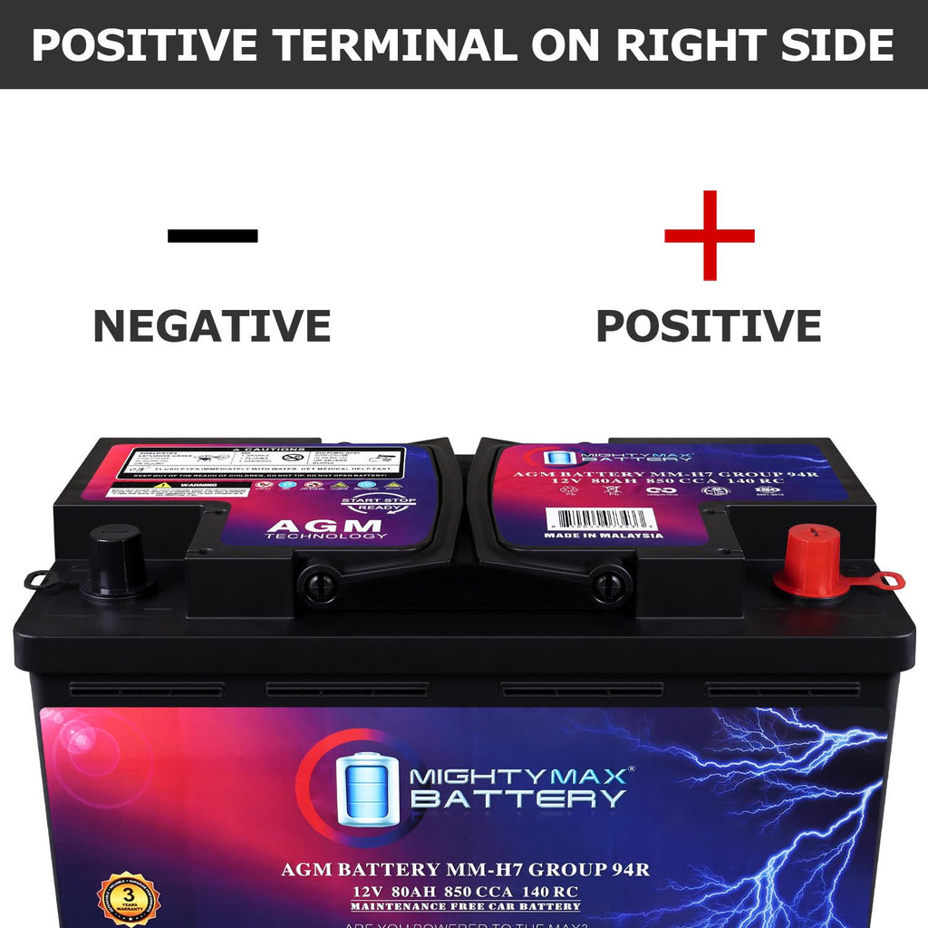 12V 80AH 850 CCA Replacement Battery I702906