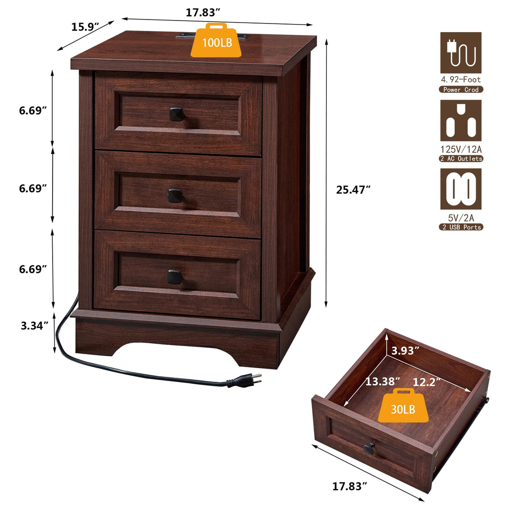 Dark Cherry Dresser B48320