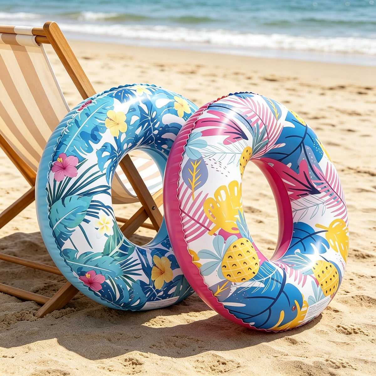 4-Pack 35" Inflatable Pool Floats X98587
