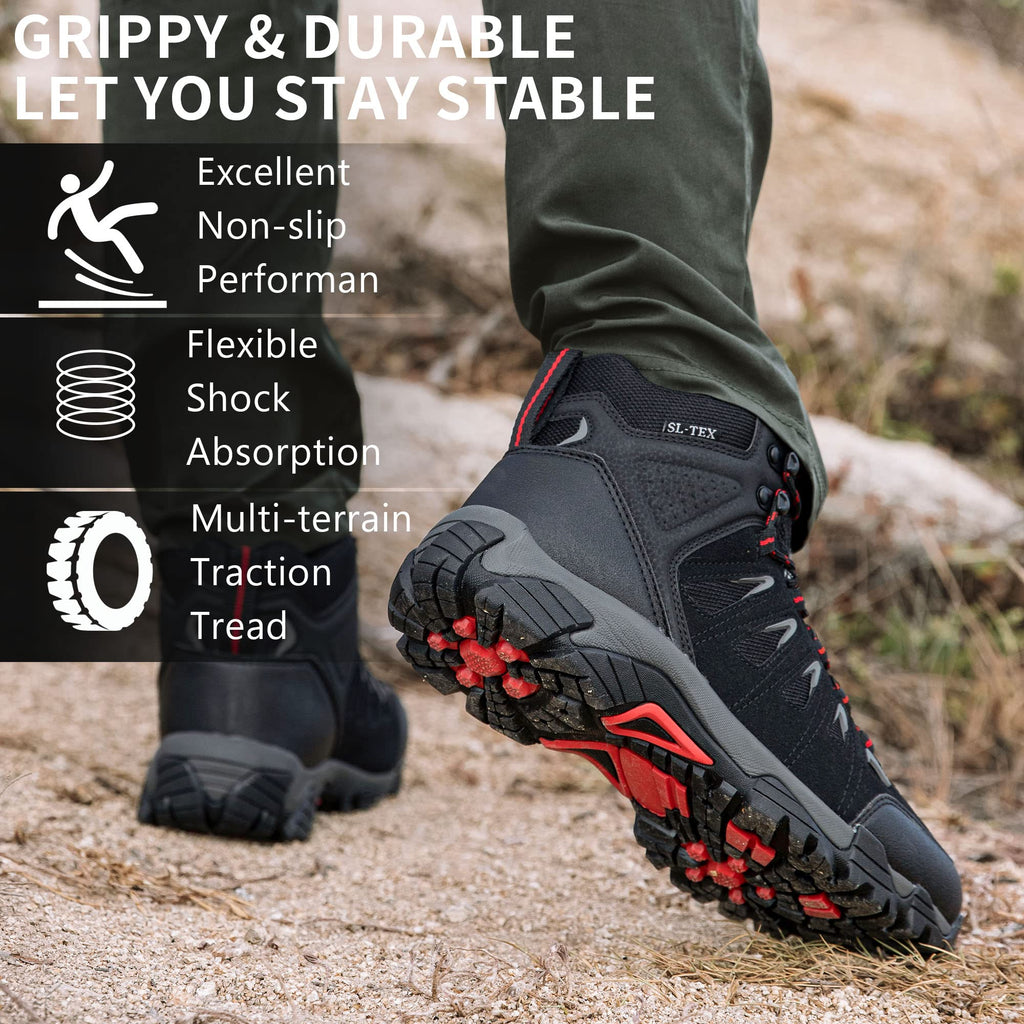 Men's Waterproof Non-Slip Lightweight Mid Top Hiking Boots W230