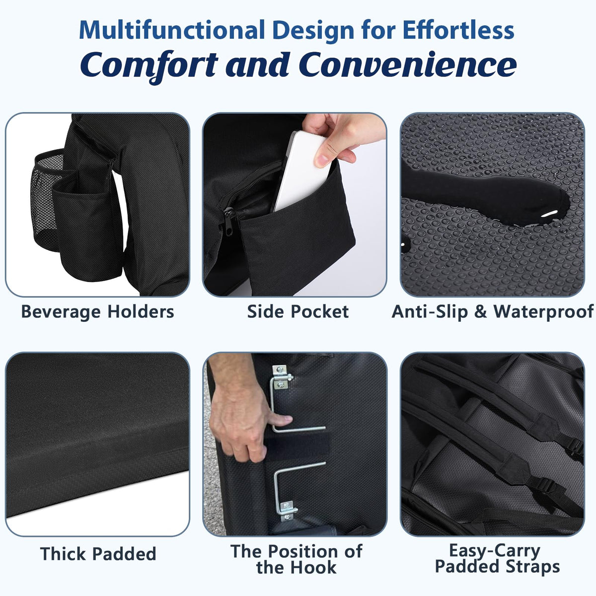 25” Extra Wide Stadium Seats with Back Support 2 Pack M4337