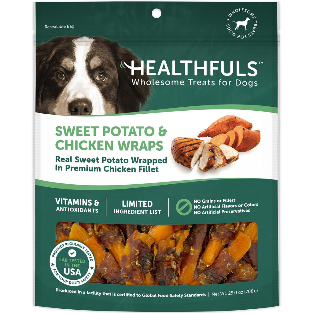 Chicken Wrapped Sweet Potato Dog Treats 16oz A57745