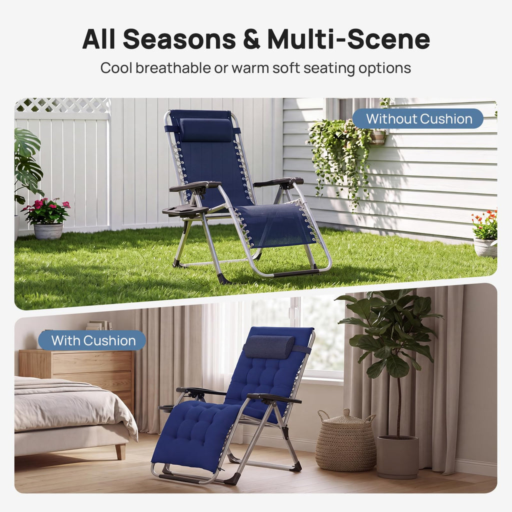 Zero Gravity Chairs Set of 2 with Cup Holder U932
