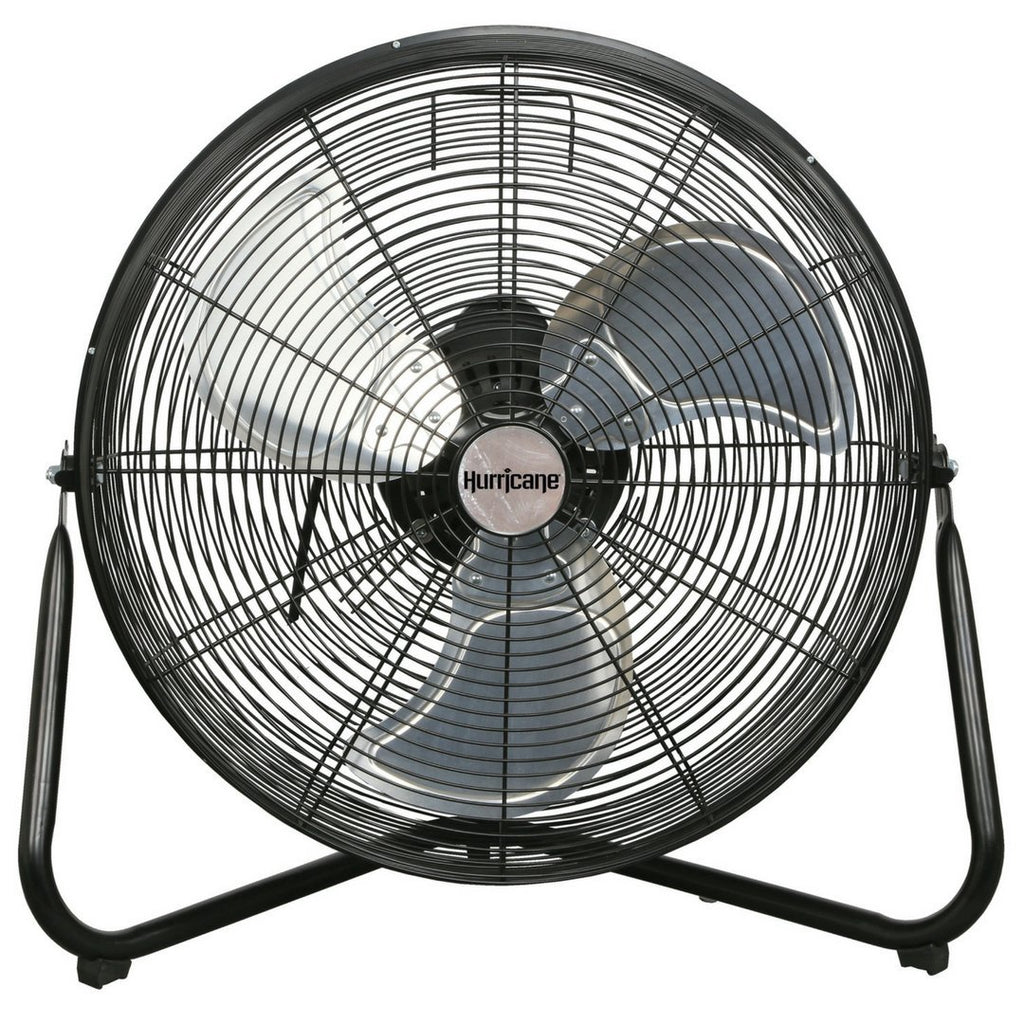 High Velocity Metal Orbital Floor Fan, 3 Speeds, Black, 20in R3137