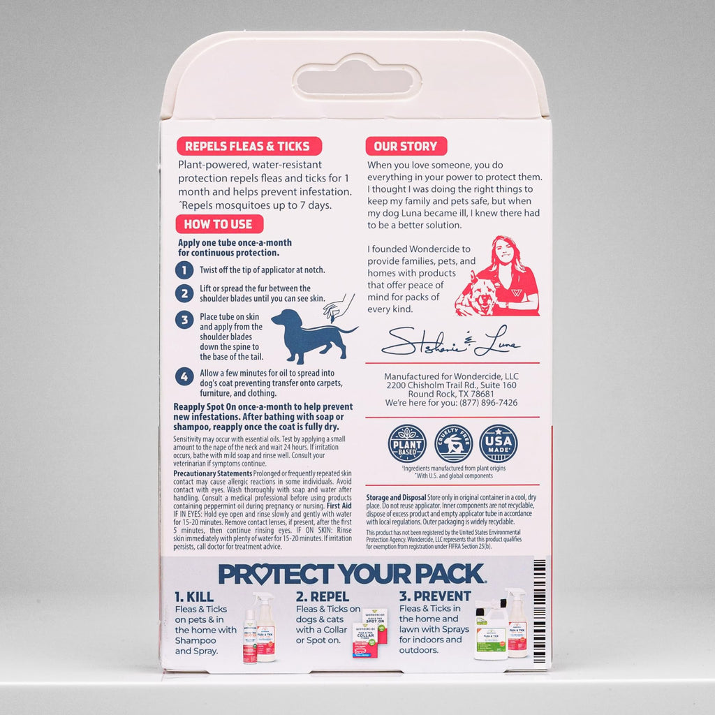 Flea Tick & Mosquito Dog Spot On Medium 3 Tubes of 0.10 oz E944826