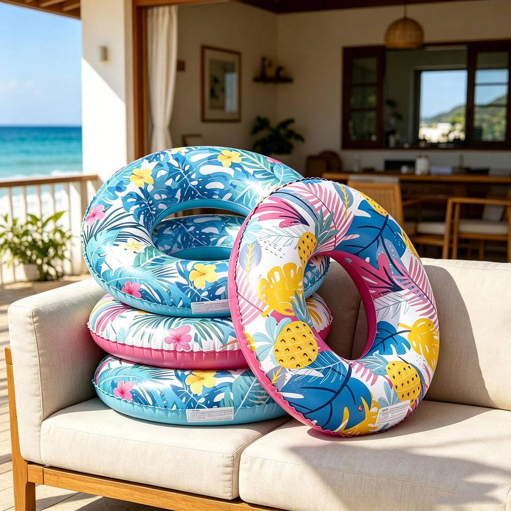 4-Pack 35" Inflatable Pool Floats X98587