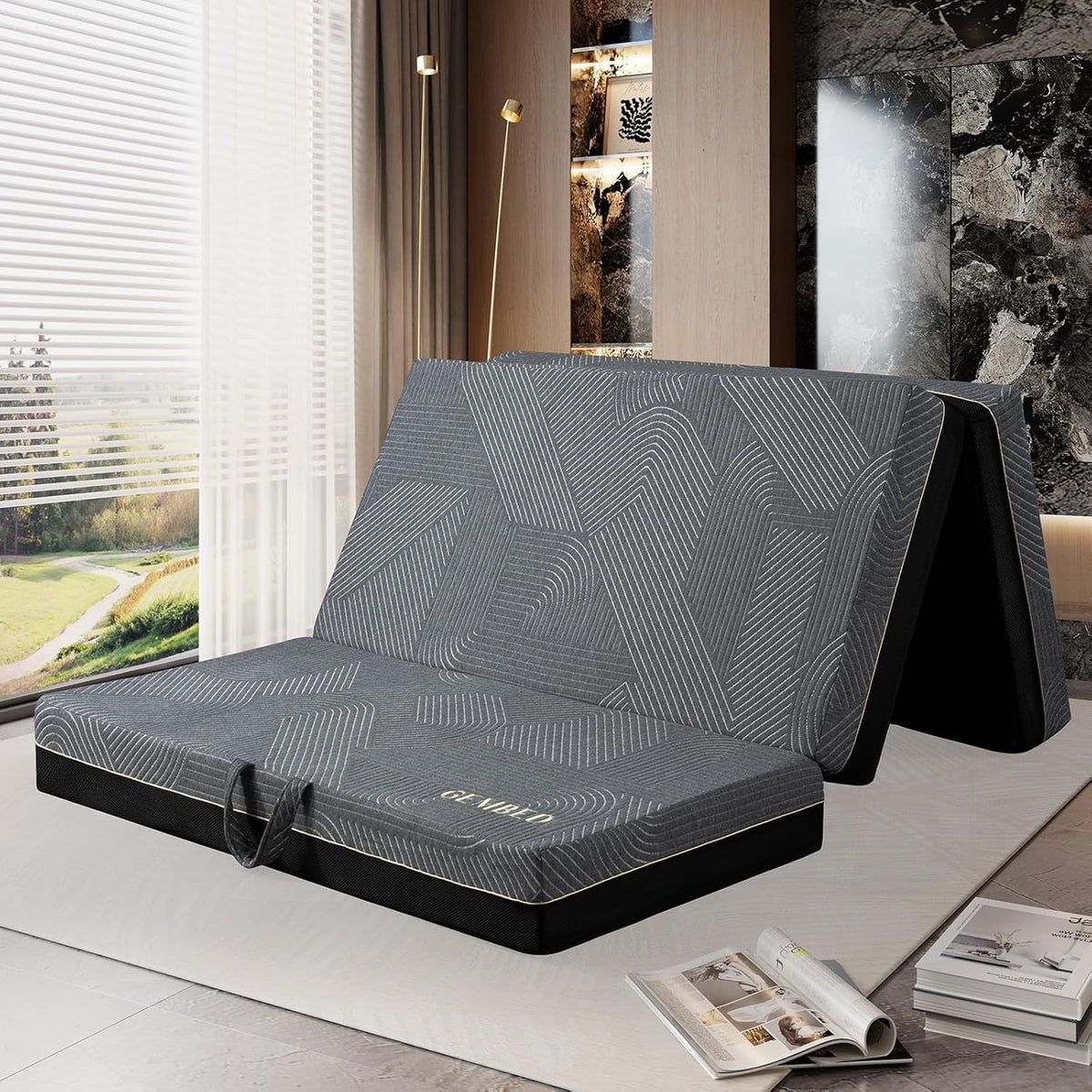 Queen Size 6 Inch Folding Mattress B54106