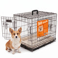30-Inch Double Door Folding Metal Dog Crate C2603