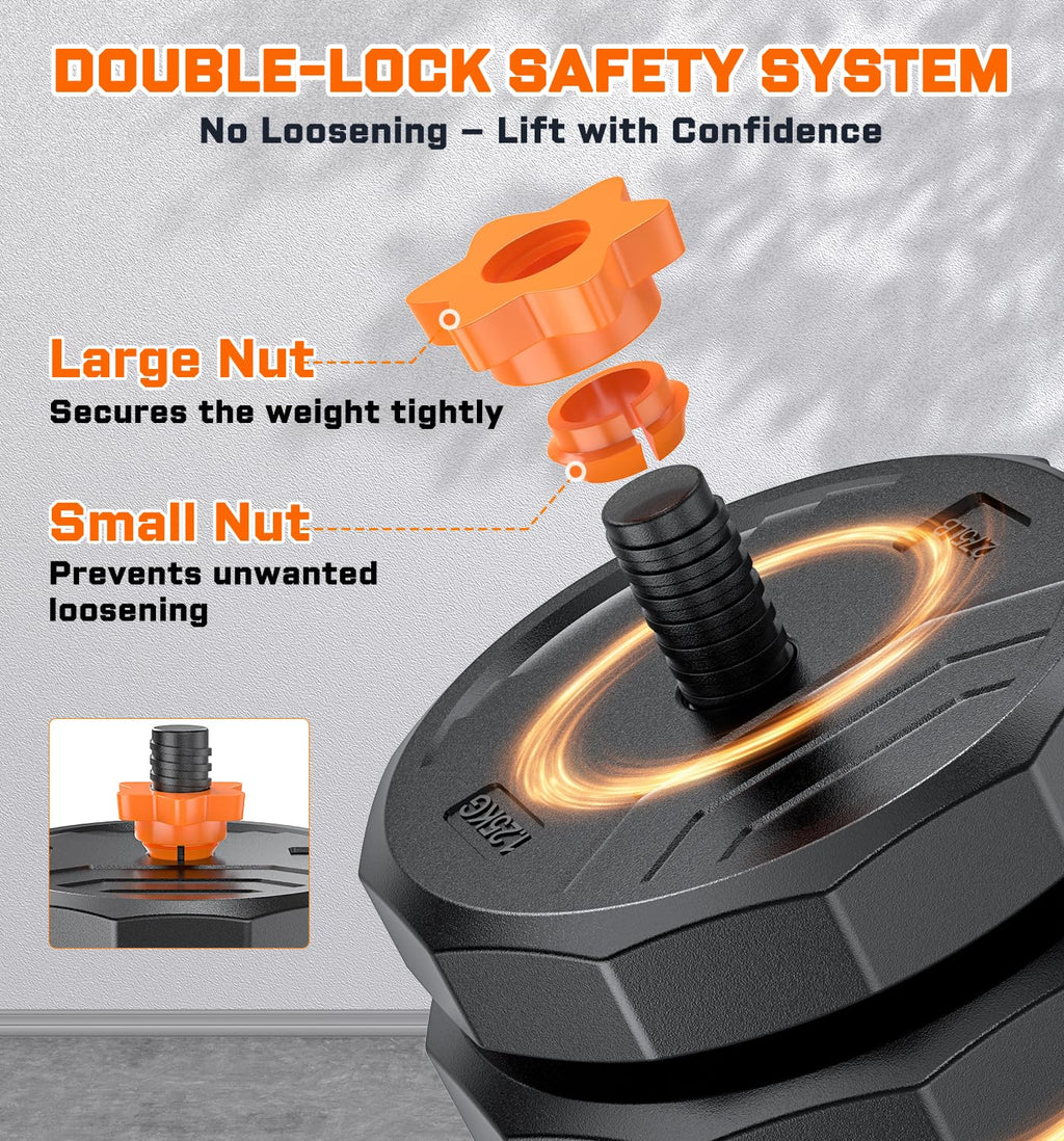 Adjustable Dumbbell Set with Connector P404