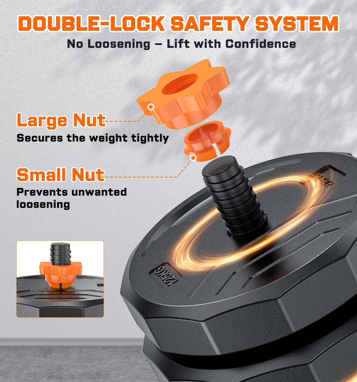 Adjustable Dumbbell Set with Connector P404