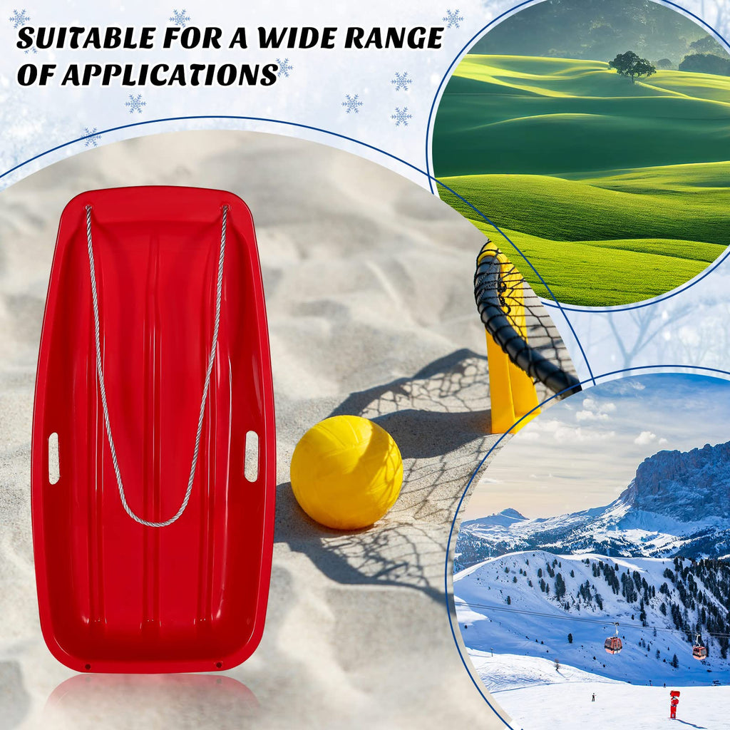 12 Pcs 35 Inch Plastic Snow Sleds D4125