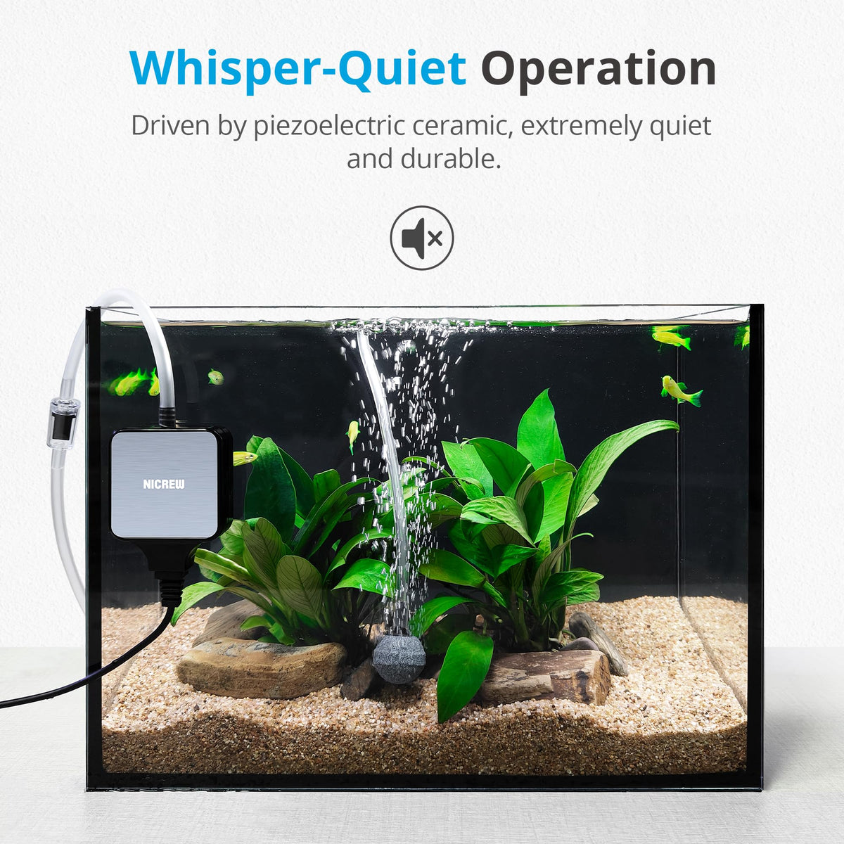 Nano Silent Aquarium Air Pump X82676