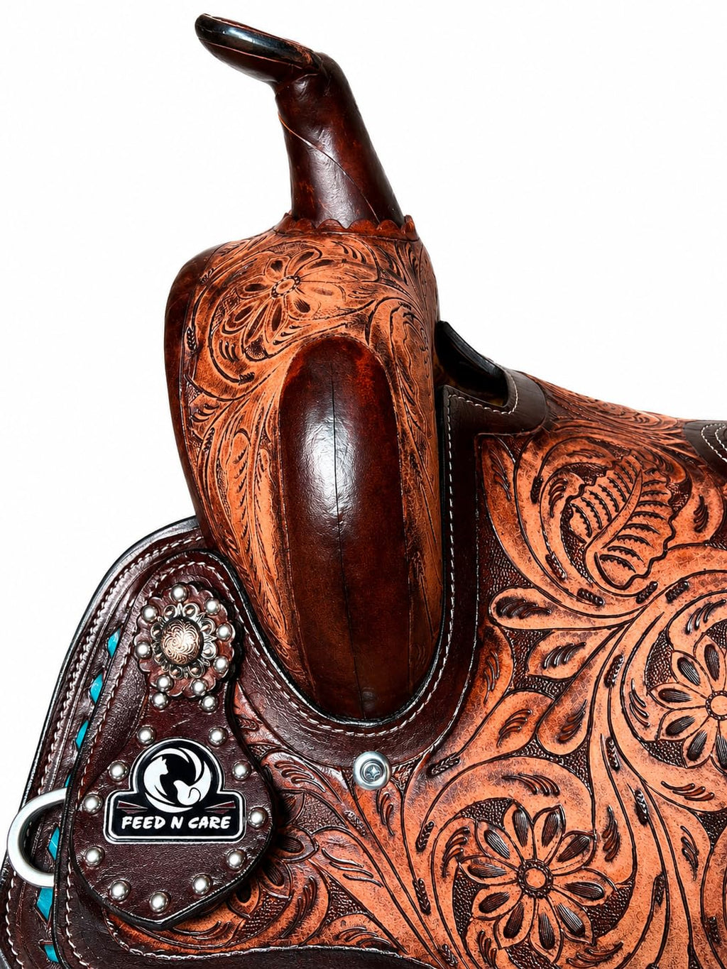 Leather Horse Saddle with Tack Set Y153