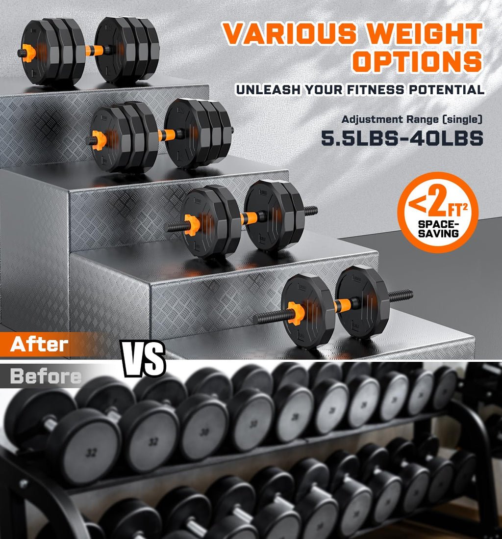 Adjustable Dumbbell Set with Connector P404